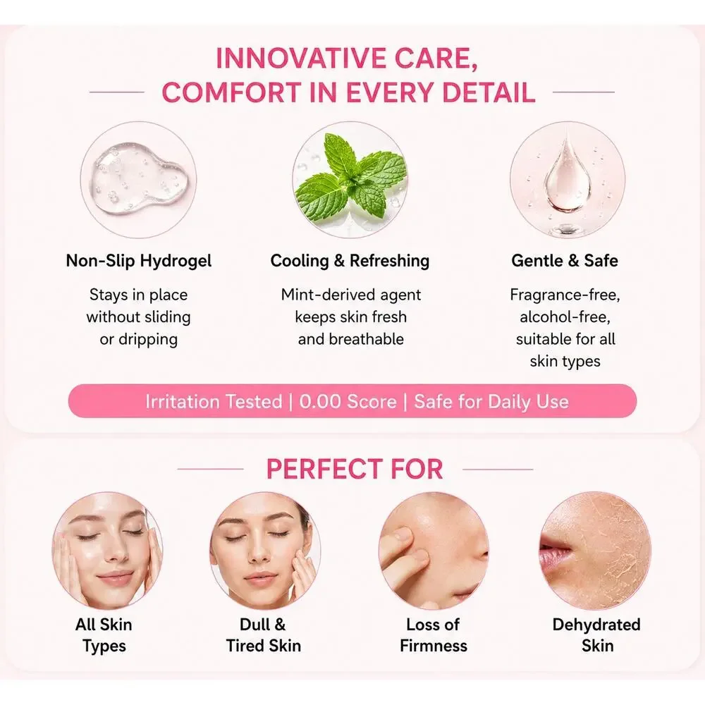 ZealSea Bio Collagen Hydrogel Face Mask 4 Pack Firming & Hydrating NIB